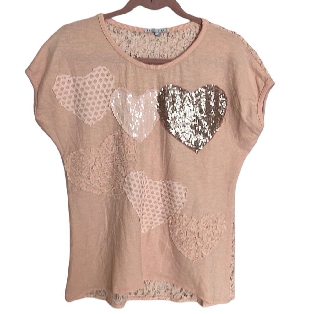 Tempo Paris Sequin/Lace Top
